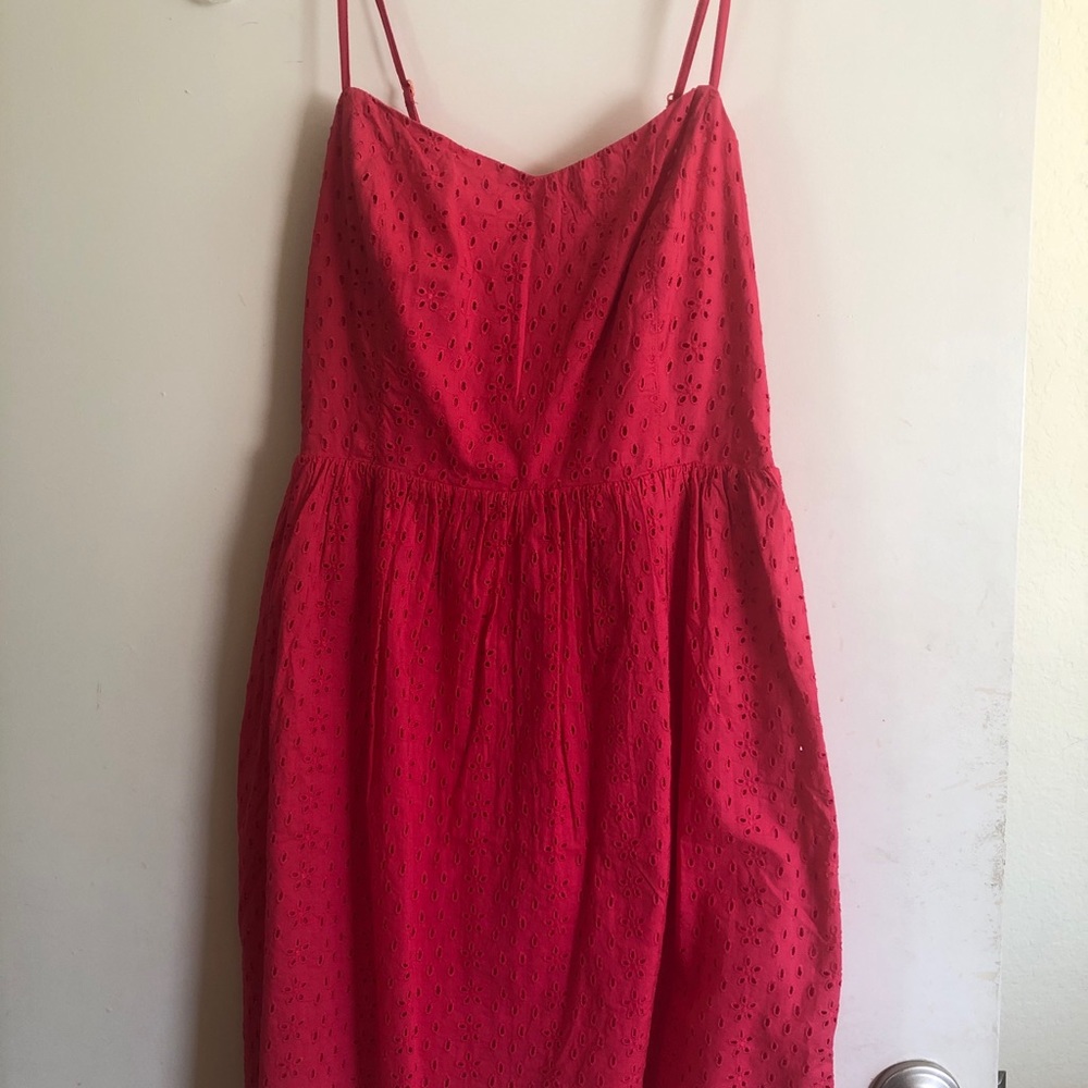 NWT Old Navy Hot Pink Eyelet Sundress Small